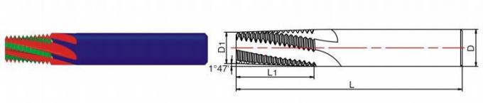 切口に通すCNCのためのWxsoon BSPTの炭化タングステンの糸Endmills