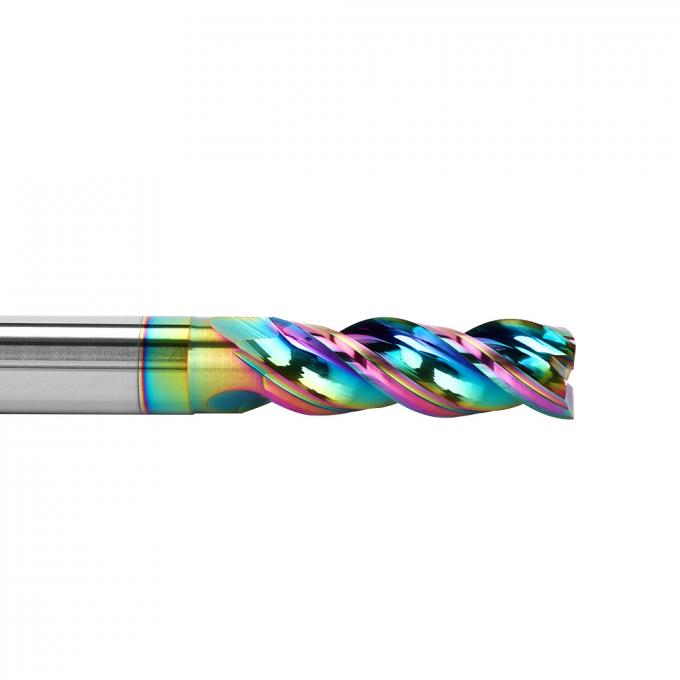 45アルミ合金のための螺線形の角度3のフルートの固体炭化物Endmills